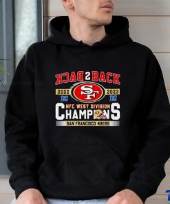 SF 49ers Back To Back 2023 NFC West Division Champions shirt