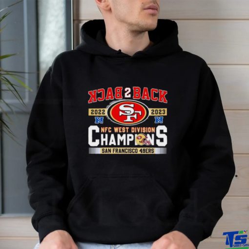 SF 49ers Back To Back 2023 NFC West Division Champions shirt