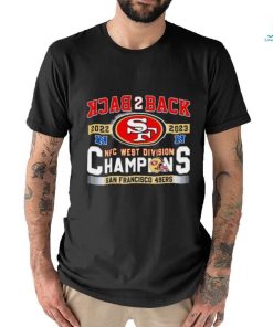 SF 49ers Back To Back 2023 NFC West Division Champions shirt