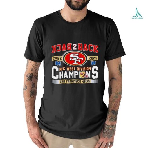 SF 49ers Back To Back 2023 NFC West Division Champions shirt