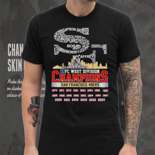 SF big logo NFC West Division Champions San Francisco 49ers shirt