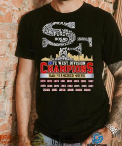 SF big logo NFC West Division Champions San Francisco 49ers shirt