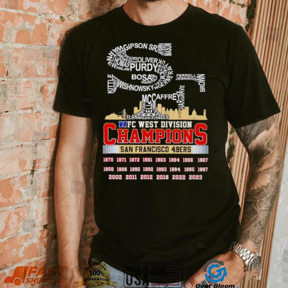SF big logo NFC West Division Champions San Francisco 49ers shirt SF big logo NFC West Division Champions San Francisco 49ers shirt