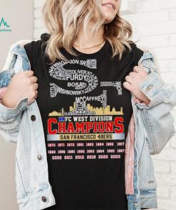 SF big logo NFC West Division Champions San Francisco 49ers shirt