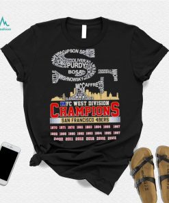 SF big logo NFC West Division Champions San Francisco 49ers shirt