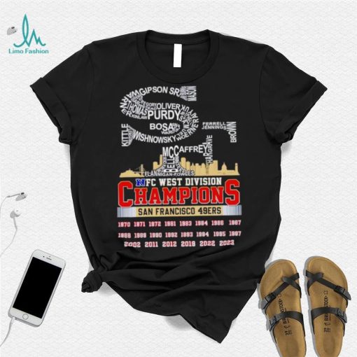 SF big logo NFC West Division Champions San Francisco 49ers shirt