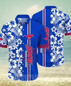 SMU Mustangs NCAA Flower Full Printed Unisex Hawaiian Shirt