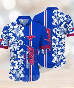SMU Mustangs NCAA Flower Full Printed Unisex Hawaiian Shirt