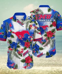 SMU Mustangs NCAA Flower Unisex Full Print Hawaiian Shirt