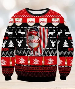 Sagres Beer Ugly Christmas Sweater Xmas 3D Printed Christmas Sweater Gift