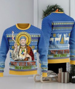 Saint Willie Nelson Unisex Ugly Christmas Sweater For Men And Women