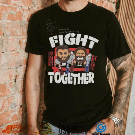 Sami Zayn Autographed & Inscribed Fight Together Match Worn T Shirt