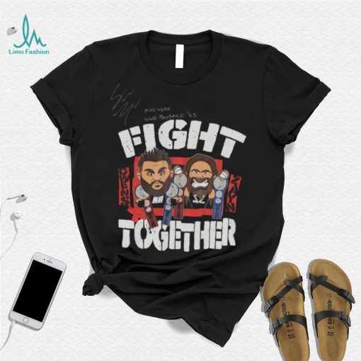 Sami Zayn Autographed & Inscribed Fight Together Match Worn T Shirt