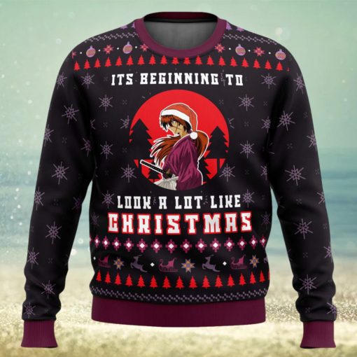 Samurai X Its Beginning To Look a Lot Like Christmas Ugly Christmas Sweater