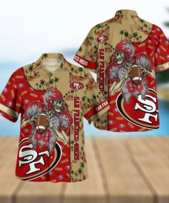 San Francisco 49ers 3D Hawaiian Shirt And Short Combo Gift Beach