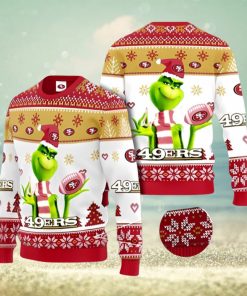 San Francisco 49ers Grinch Ugly Christmas Sweater Xmas 3D Printed Christmas Sweater Gift