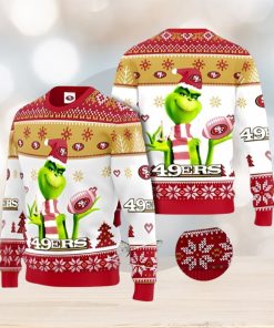 San Francisco 49ers Grinch Ugly Christmas Sweater Xmas 3D Printed Christmas Sweater Gift