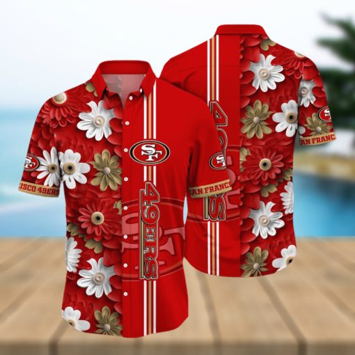 San Francisco 49ers Hawaii Shirt Flower Sporty And Stylish