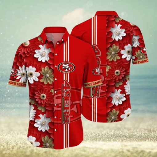 San Francisco 49ers Hawaii Shirt Flower Sporty And Stylish