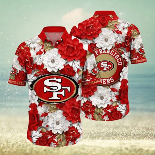 San Francisco 49ers Hawaii Shirt Flower Summer Vibes