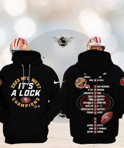 San Francisco 49ers It’s A Lock NFC West Champions 2023 Hoodie, Longpants, Cap – Black