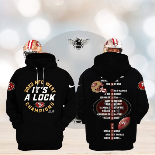 San Francisco 49ers It’s A Lock NFC West Champions 2023 Hoodie, Longpants, Cap – Black
