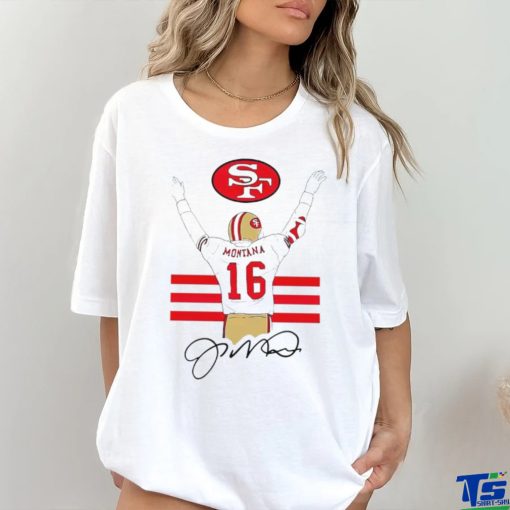 San Francisco 49ers Joseph Montana’s back 16 signature shirt