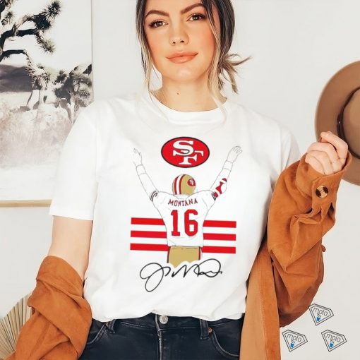 San Francisco 49ers Joseph Montana’s back 16 signature shirt