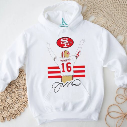 San Francisco 49ers Joseph Montana’s back 16 signature shirt