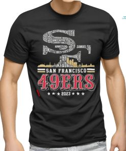 San Francisco 49ers Logo Players Name 2023 Playoff shirt