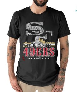 San Francisco 49ers Logo Players Name 2023 Playoff shirt