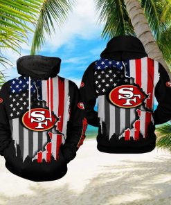 San Francisco 49ers NFL US Flag Team 3D Printed Hoodie Ver 1