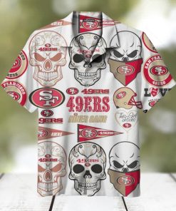 San Francisco 49ers Skull Limited Edition Hawaiian Shirt 3D All Over Print, Men, Women