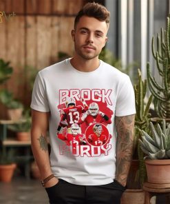 San Francisco 49ers football Brock Purdy number 13 player pose retro shirt