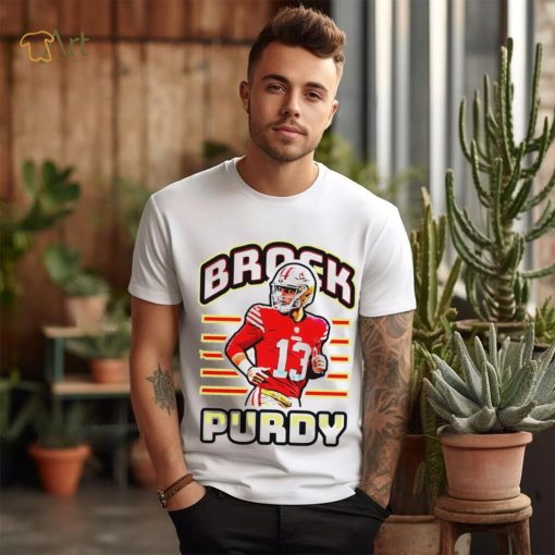 San Francisco 49ers football Brock Purdy player pose retro gift shirt