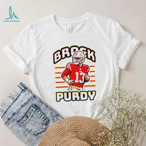 San Francisco 49ers football Brock Purdy player pose retro gift shirt