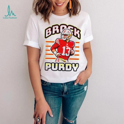 San Francisco 49ers football Brock Purdy player pose retro gift shirt