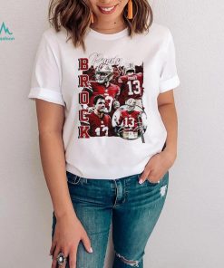 San Francisco 49ers football Brock Purdy player pose signature retro shirt