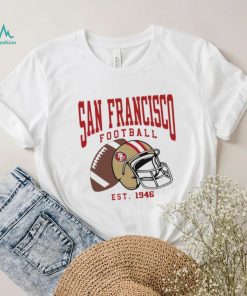 San Francisco 49ers football est. 1946 NFL helmet logo shirt