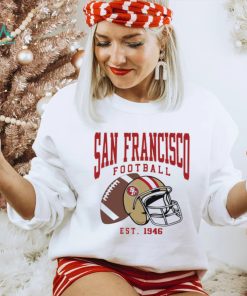 San Francisco 49ers football est. 1946 NFL helmet logo shirt