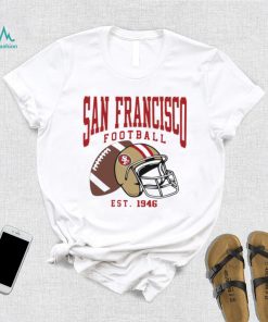 San Francisco 49ers football est. 1946 NFL helmet logo shirt