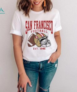 San Francisco 49ers football est. 1946 NFL helmet logo shirt