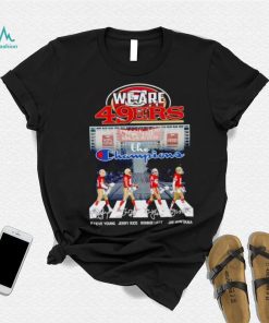 San Francisco 49ers we are the Champions Abbey Road Steve Young Jerry Rice Ronnie Lott shirt