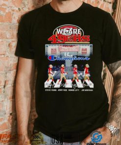 San Francisco 49ers we are the Champions Abbey Road Steve Young Jerry Rice Ronnie Lott shirt