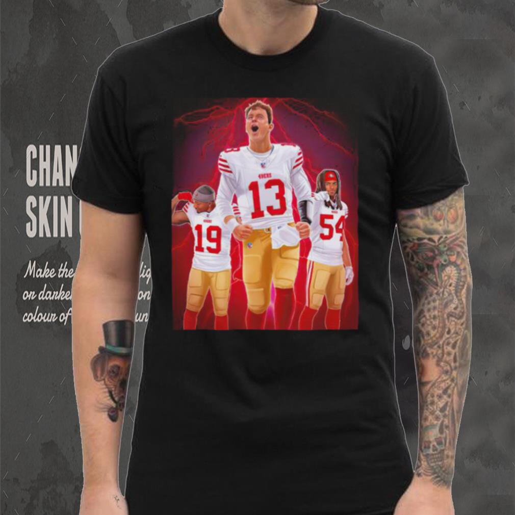San Francisco Football Groovy 49ers graphic lightning shirt San Francisco Football Groovy 49ers graphic lightning shirt