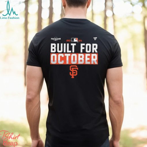 San Francisco Giants Baseball Built For October Giants Black Shirt