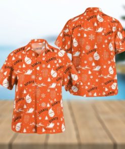 San Francisco Giants Christmas Pattern Button Shirt, Giants Fan Shirt for Sale