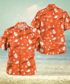San Francisco Giants Christmas Pattern Button Shirt, Giants Fan Shirt for Sale