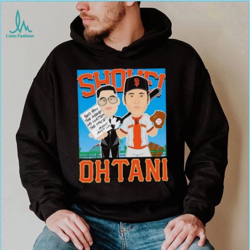 San Francisco Giants Shohei Ohtani cartoon shirt