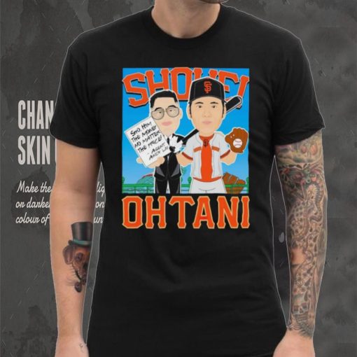 San Francisco Giants Shohei Ohtani cartoon shirt